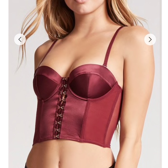 satin bustier corset